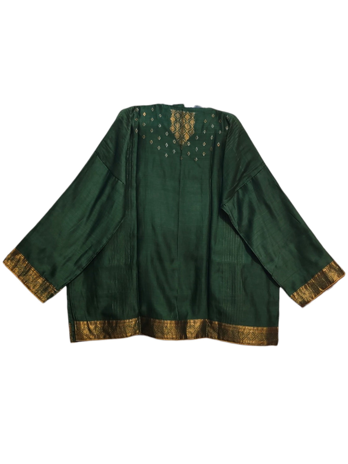 SemiStitched Chanderi Zari Woven Tunic