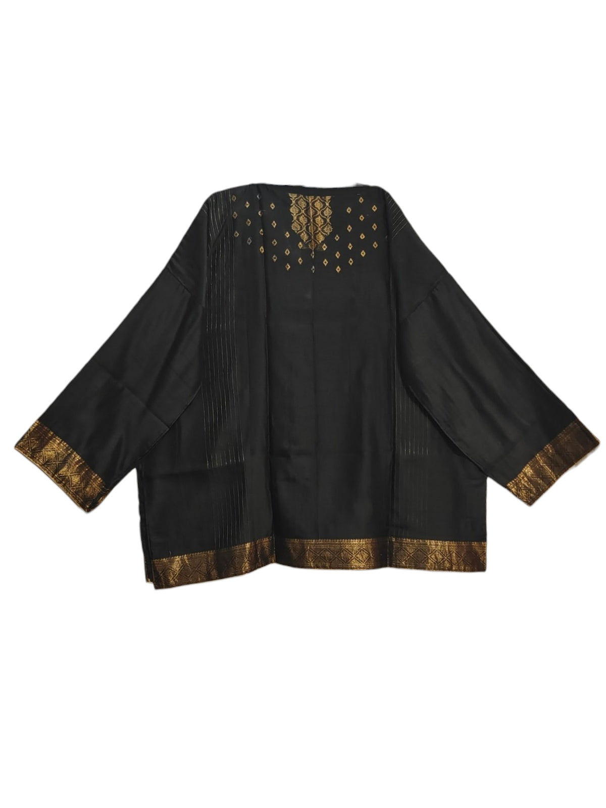 SemiStitched Chanderi Zari Woven Tunic