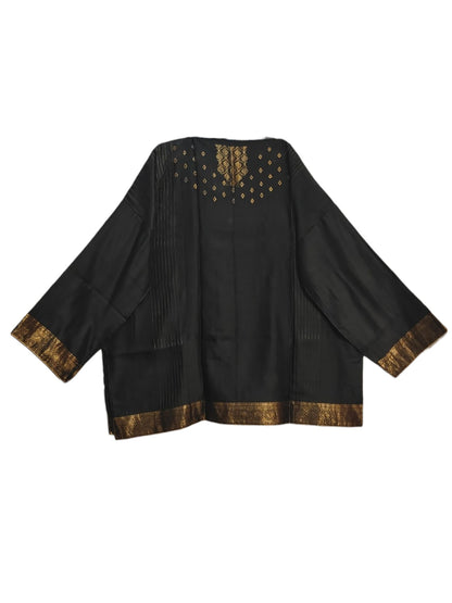 SemiStitched Chanderi Zari Woven Tunic