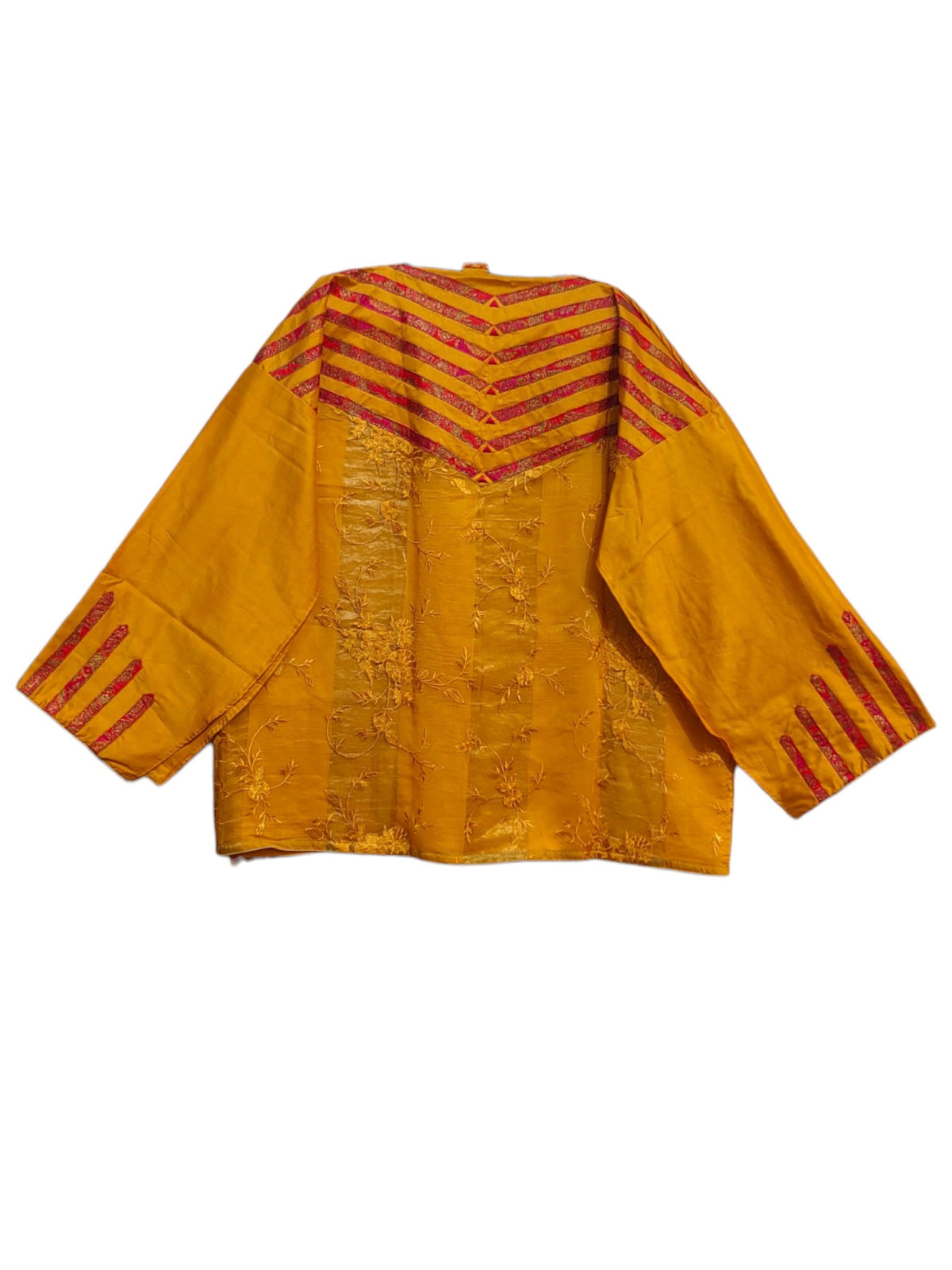 SemiStitched Chanderi Zari Woven Tunic