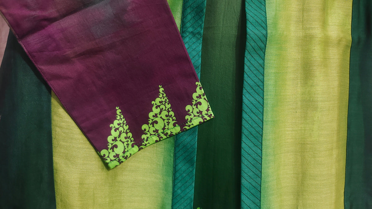 Stitched Chanderi Sleevesless Kurta With Jacket