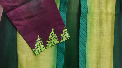 Stitched Chanderi Sleevesless Kurta With Jacket