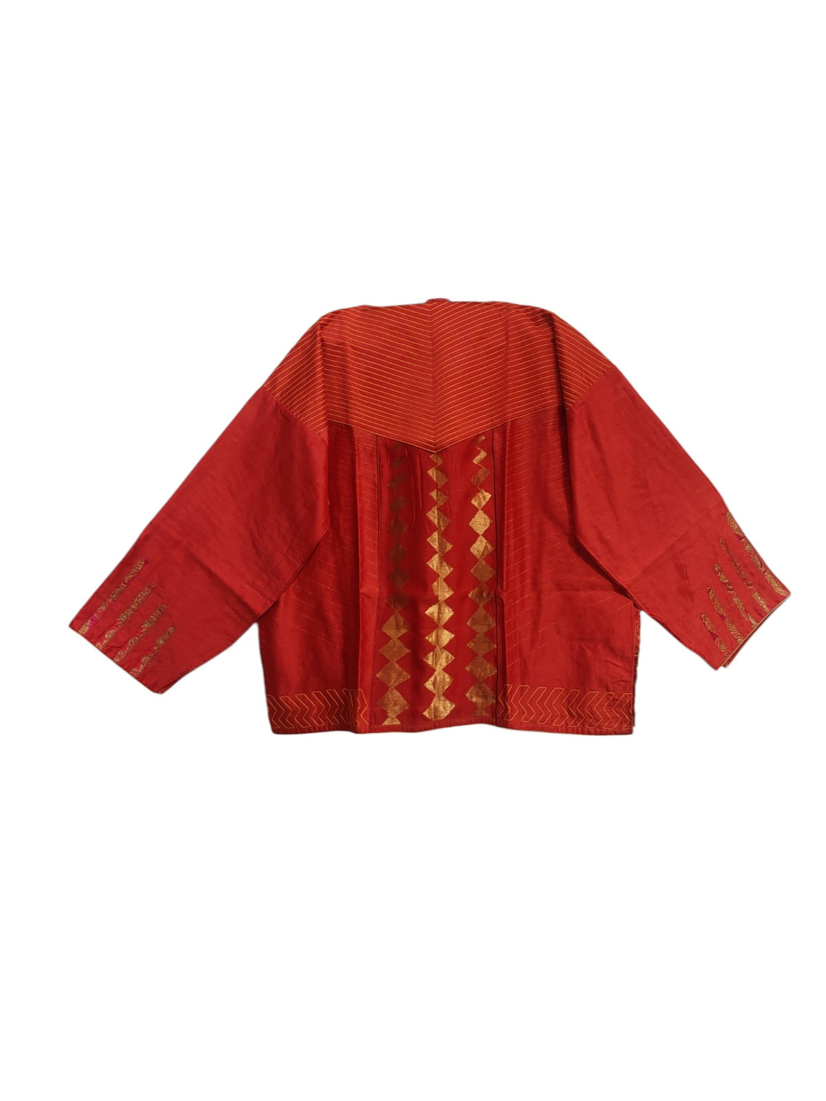 SemiStitched Chanderi Zari Woven Tunic