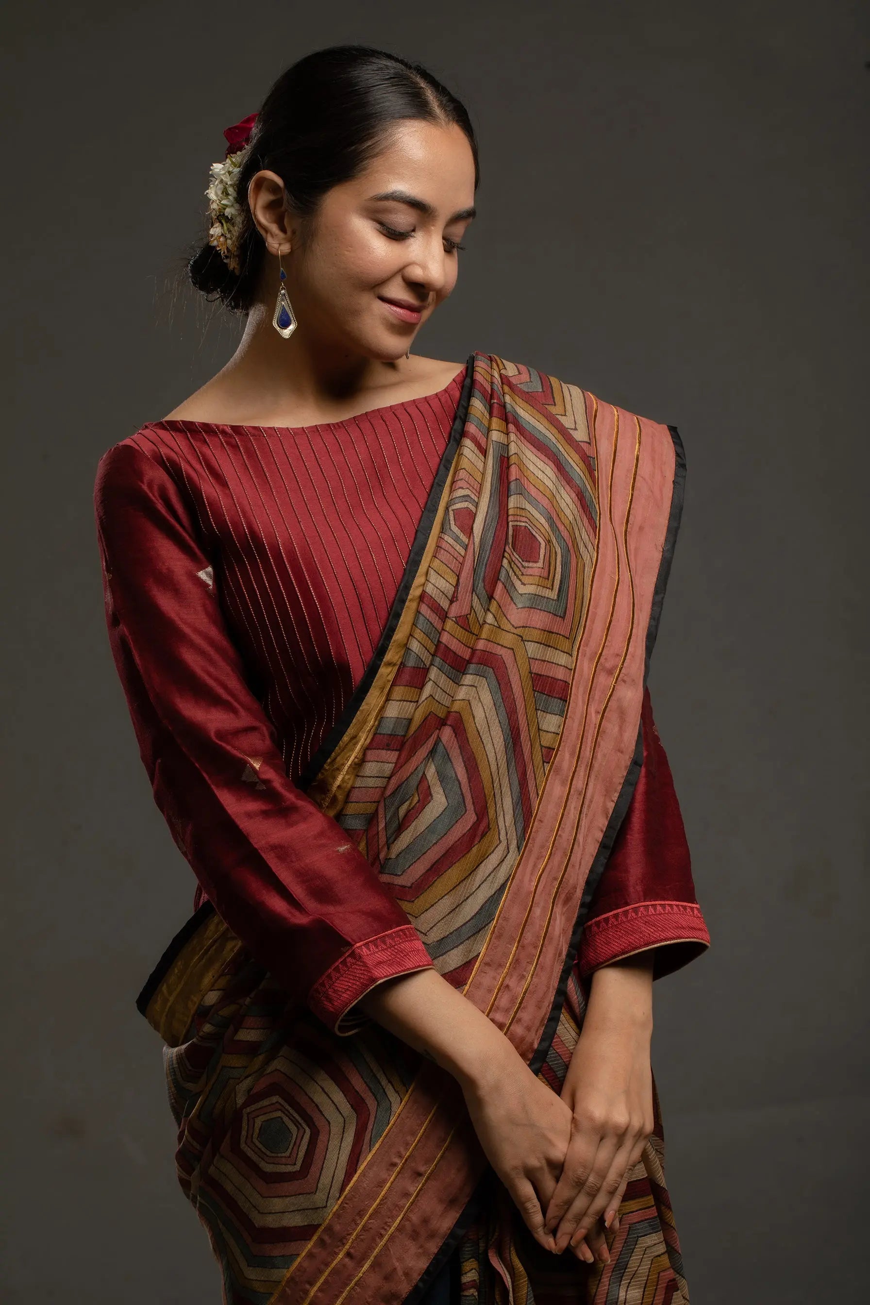 Office wear cotton saree | Formal saree, Elegant saree, Cotton saree