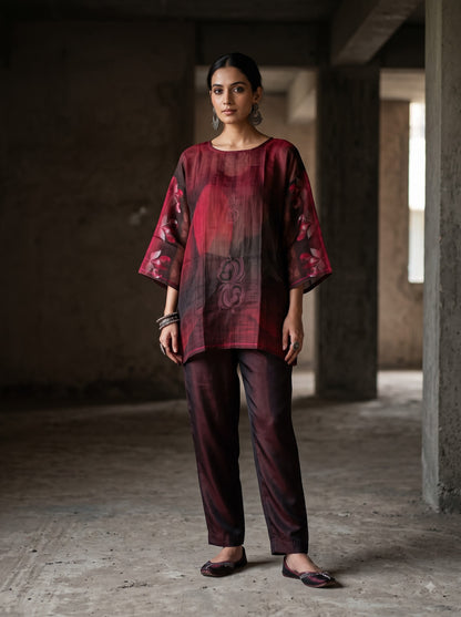 Semi Stitched linen kota Short Tunic