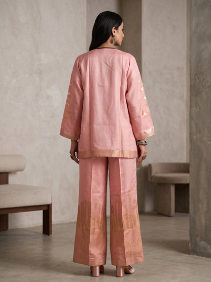 Indowestern Chanderi Formal Coordset
