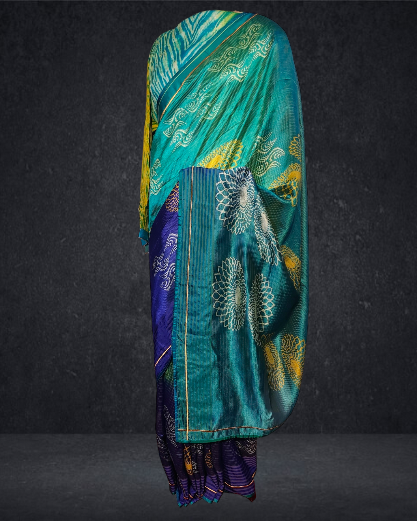Printed Silk Saree (VKSRJUN204s) - VISHAL KAPUR