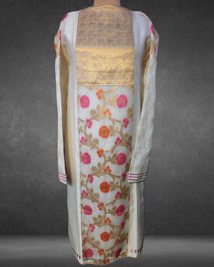 Semi Stitched Formal Chanderi kurta VISHAL KAPUR