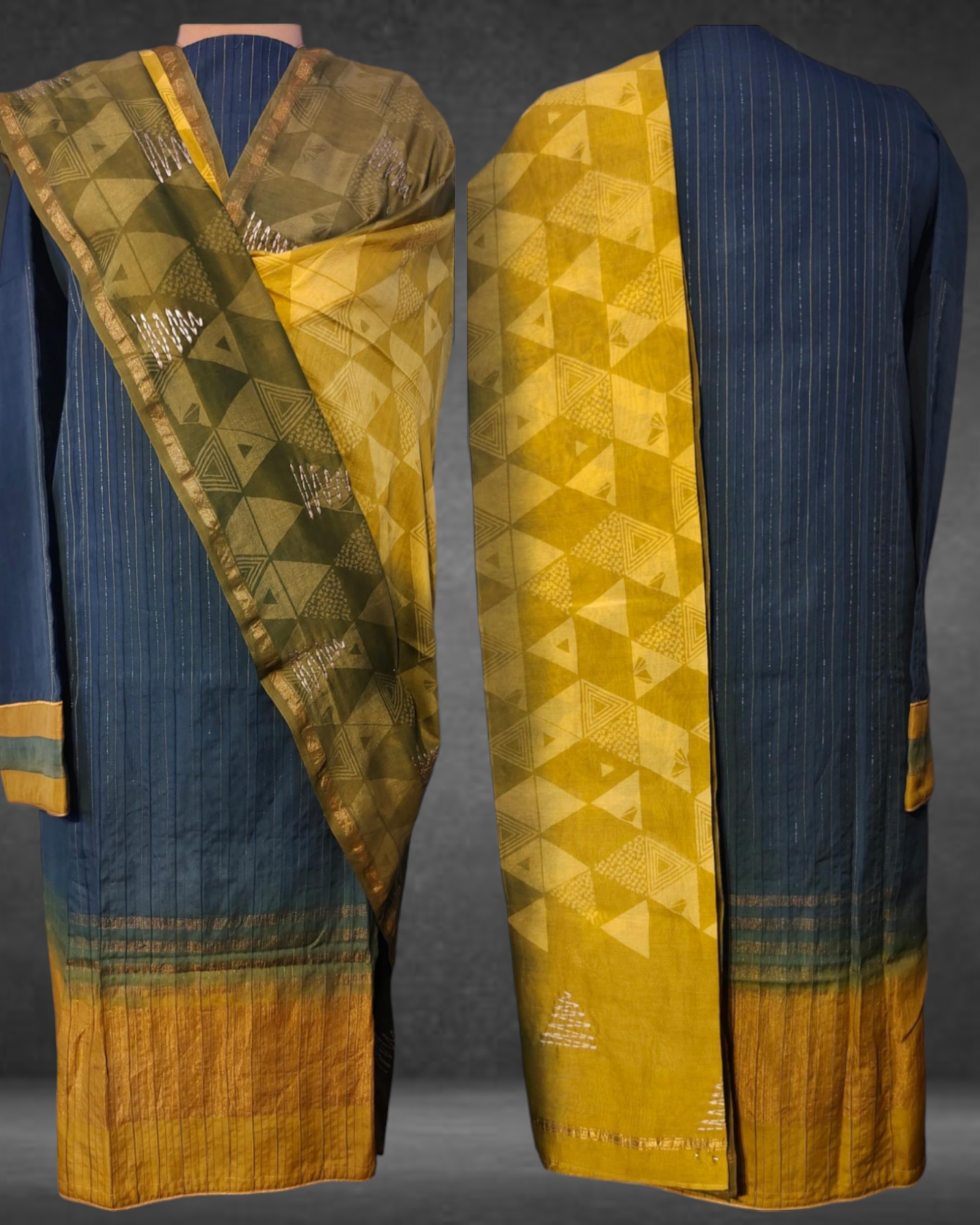 Semistitched Cotton Casual Kurta VISHAL KAPUR