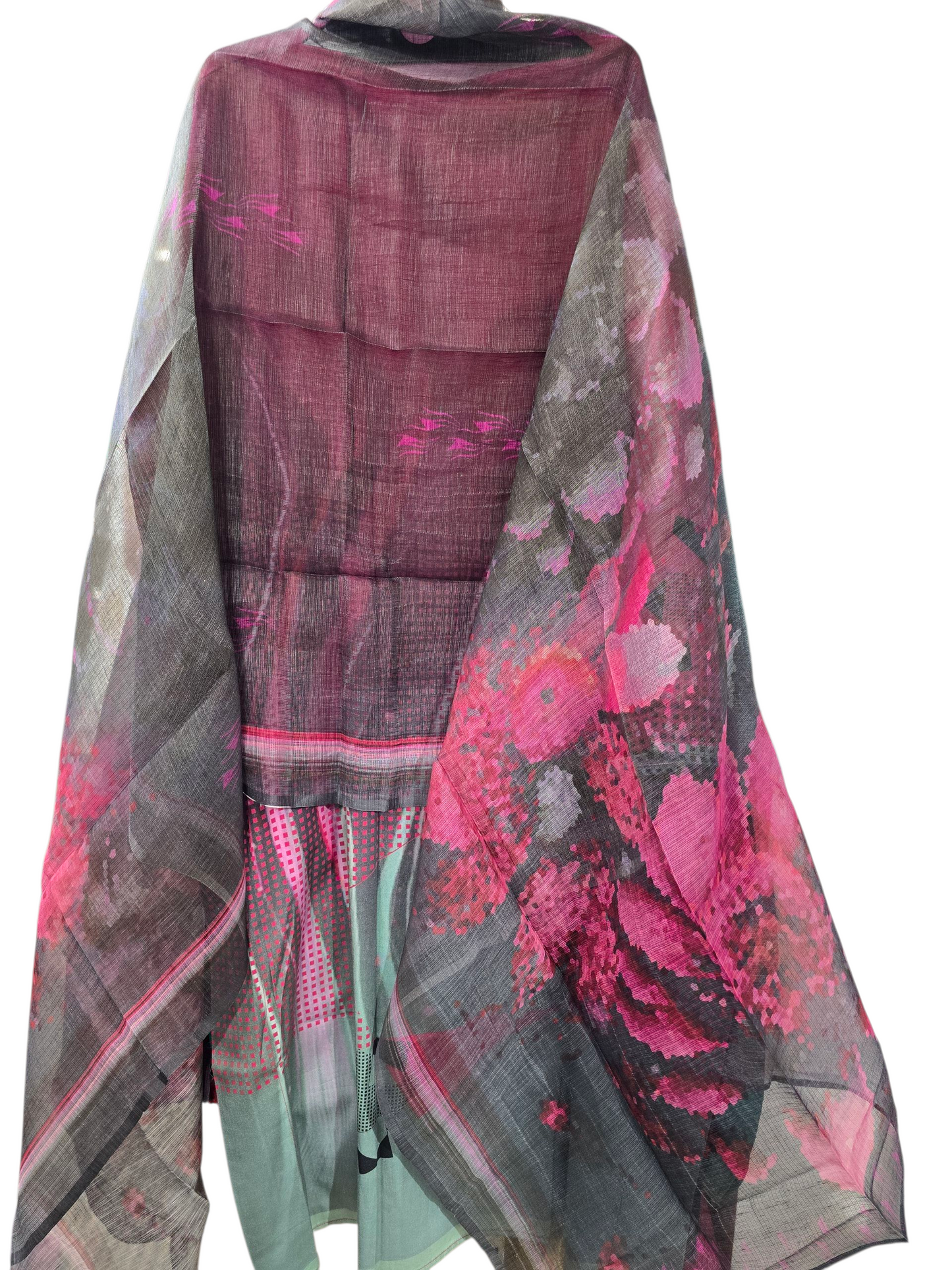 Semi Stitched Chanderi Casual Suitset VISHAL KAPUR