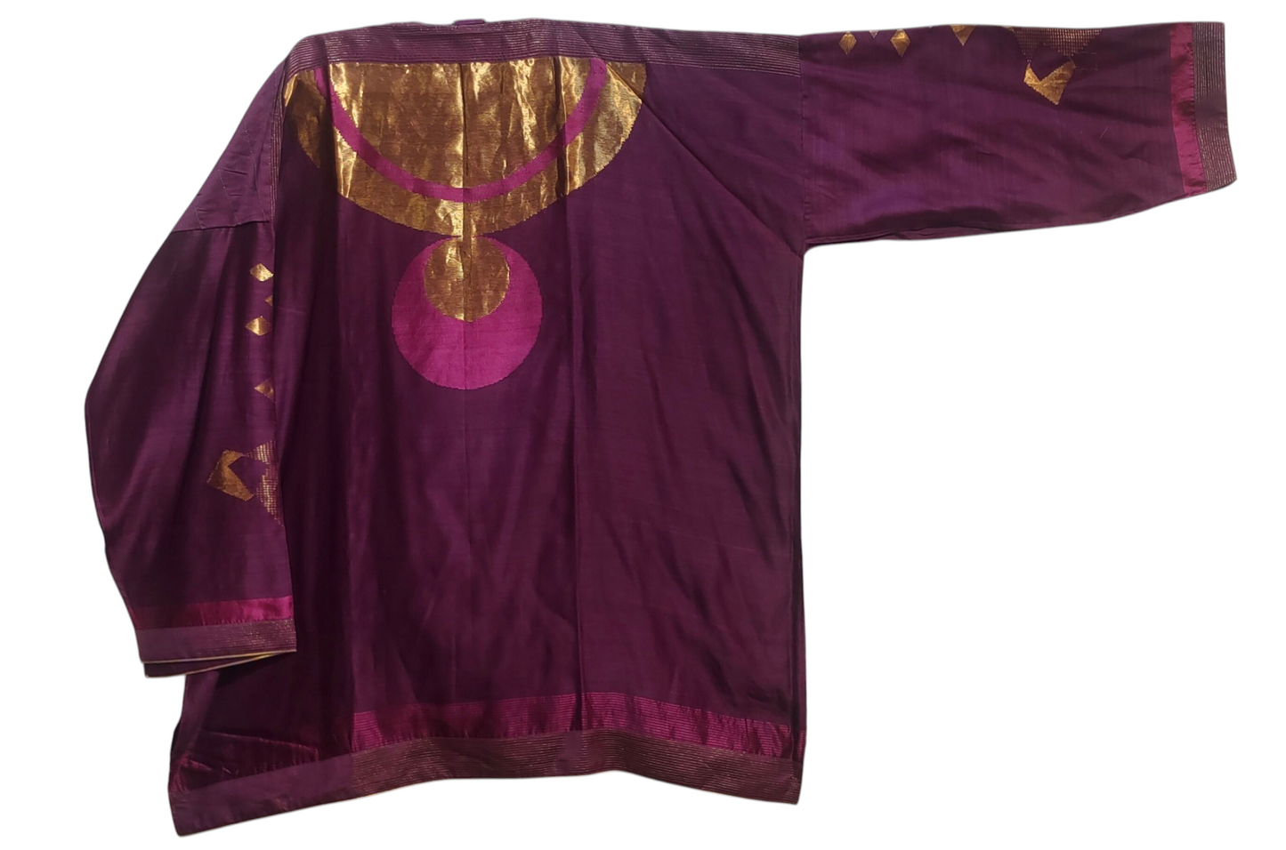 Semi Stitched Chanderi Zariwoven Short Tunic