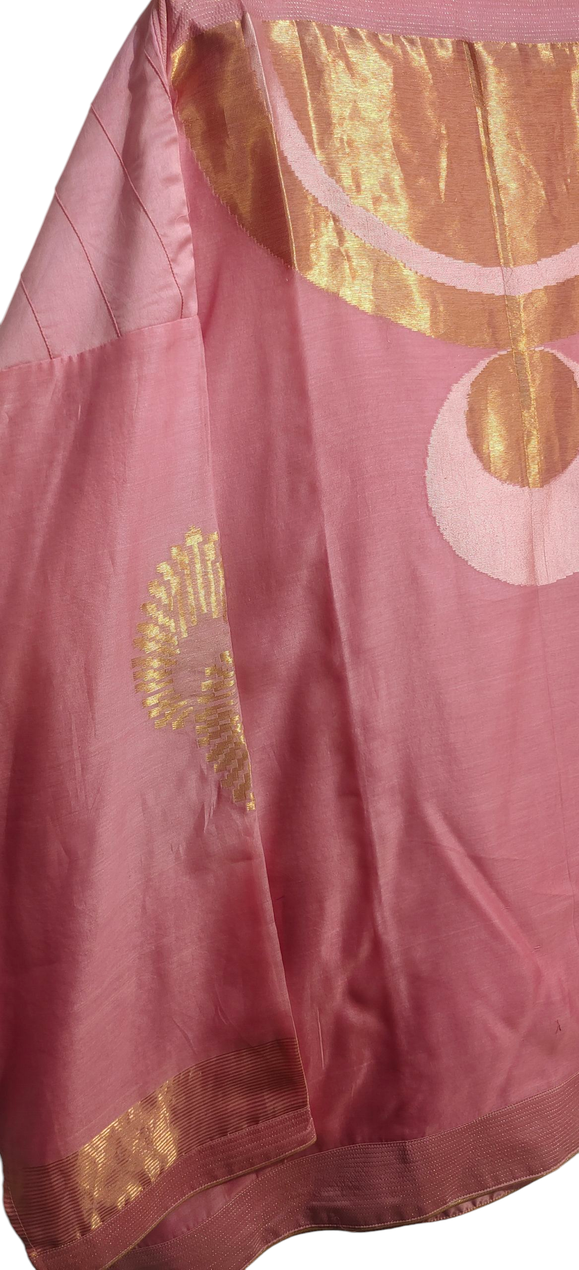 Semi Stitched Chanderi Zariwoven Short Tunic