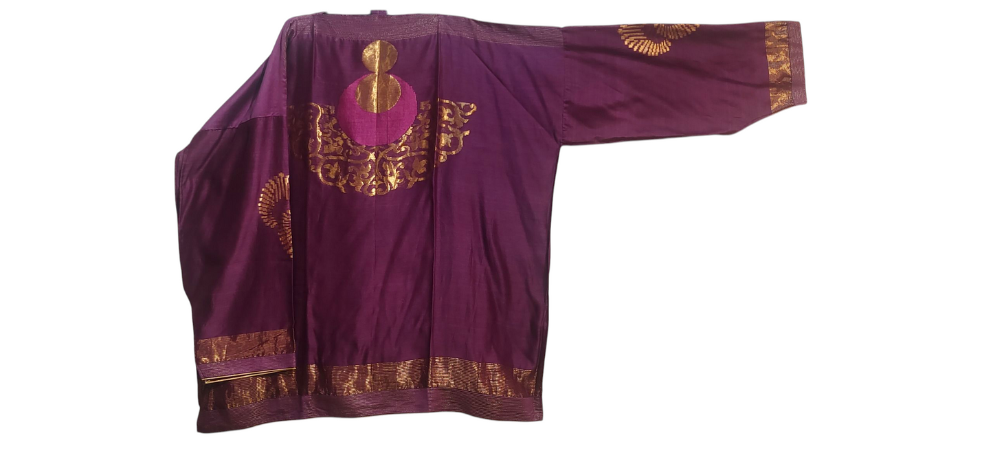 Semi Stitched Chanderi Zariwoven Short Tunic