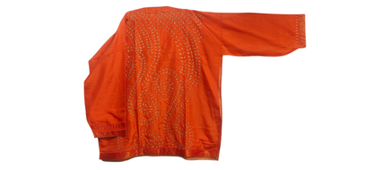 Semi Stitched silk cutwork applique Short Tunic