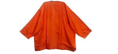 Semi Stitched silk cutwork applique Short Tunic