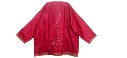 Semi Stitched silk cutwork applique Short Tunic