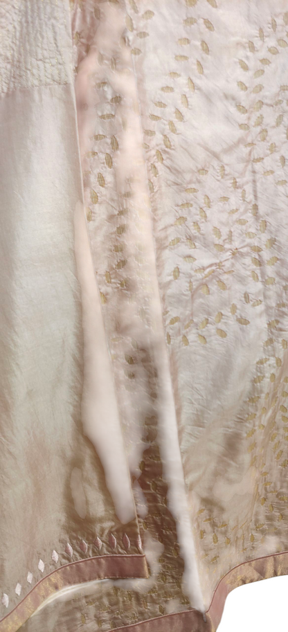 Semi Stitched silk cutwork applique Short Tunic