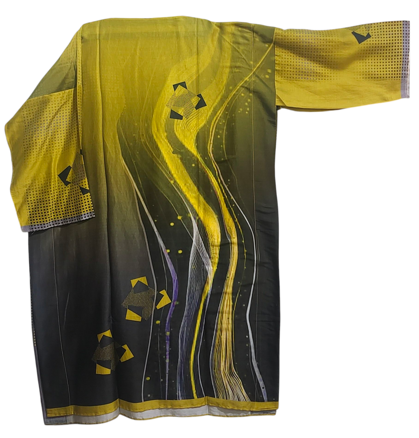 Semi Stitched Chanderi Casual Suitset