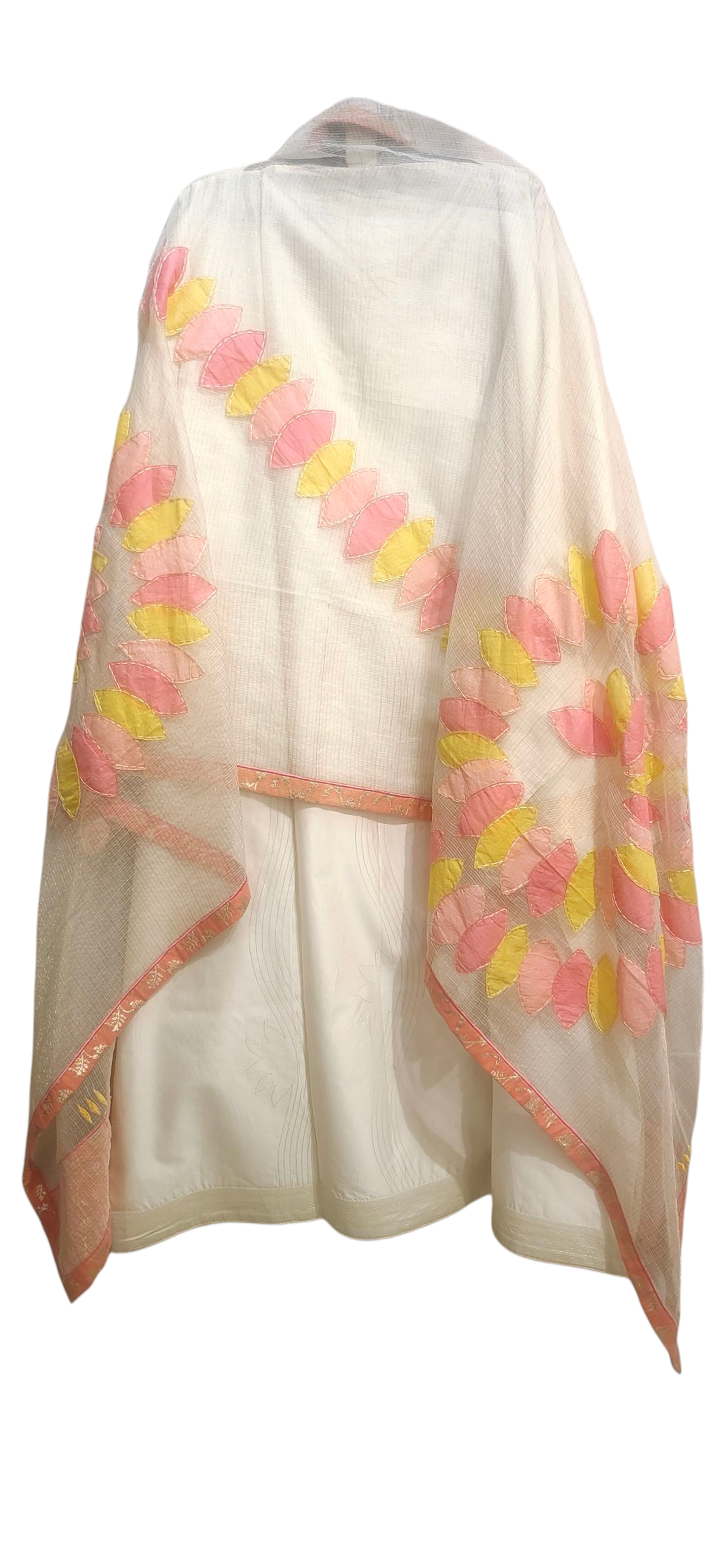 Semi Stitched Formal chanderi Suitset