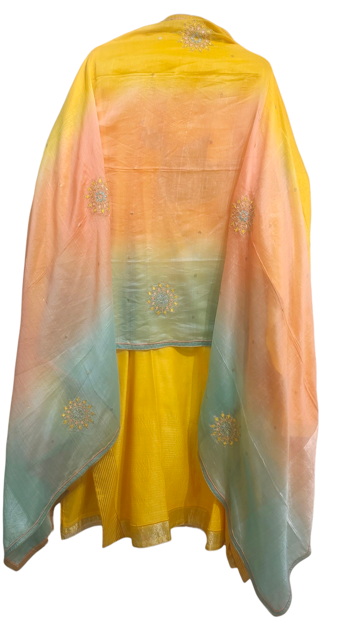 Semi Stitched Formal chanderi Suitset