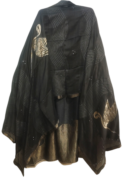 Semi Stitched Formal chanderi Suitset