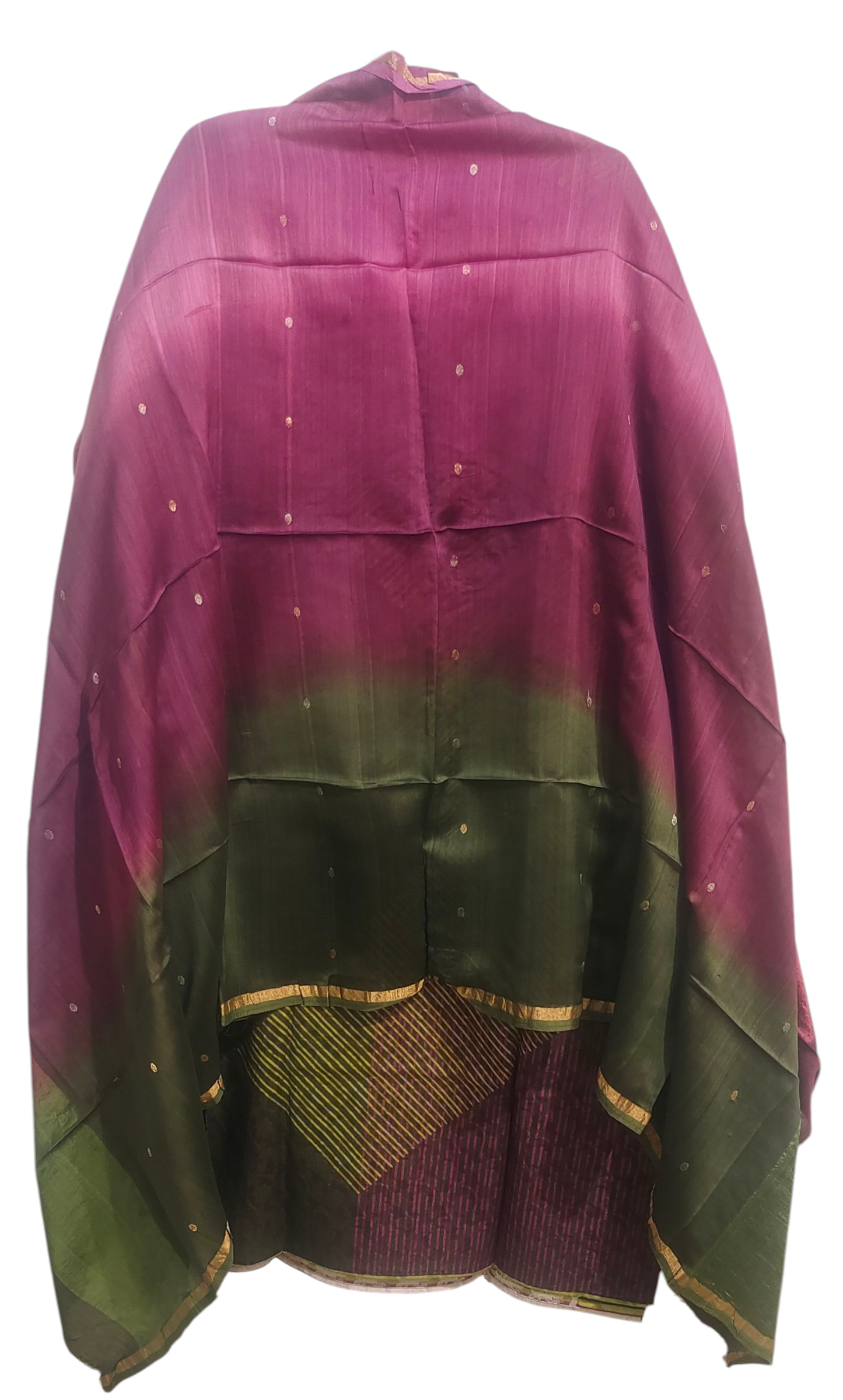 Semi Stitched Chanderi Casual Suitset