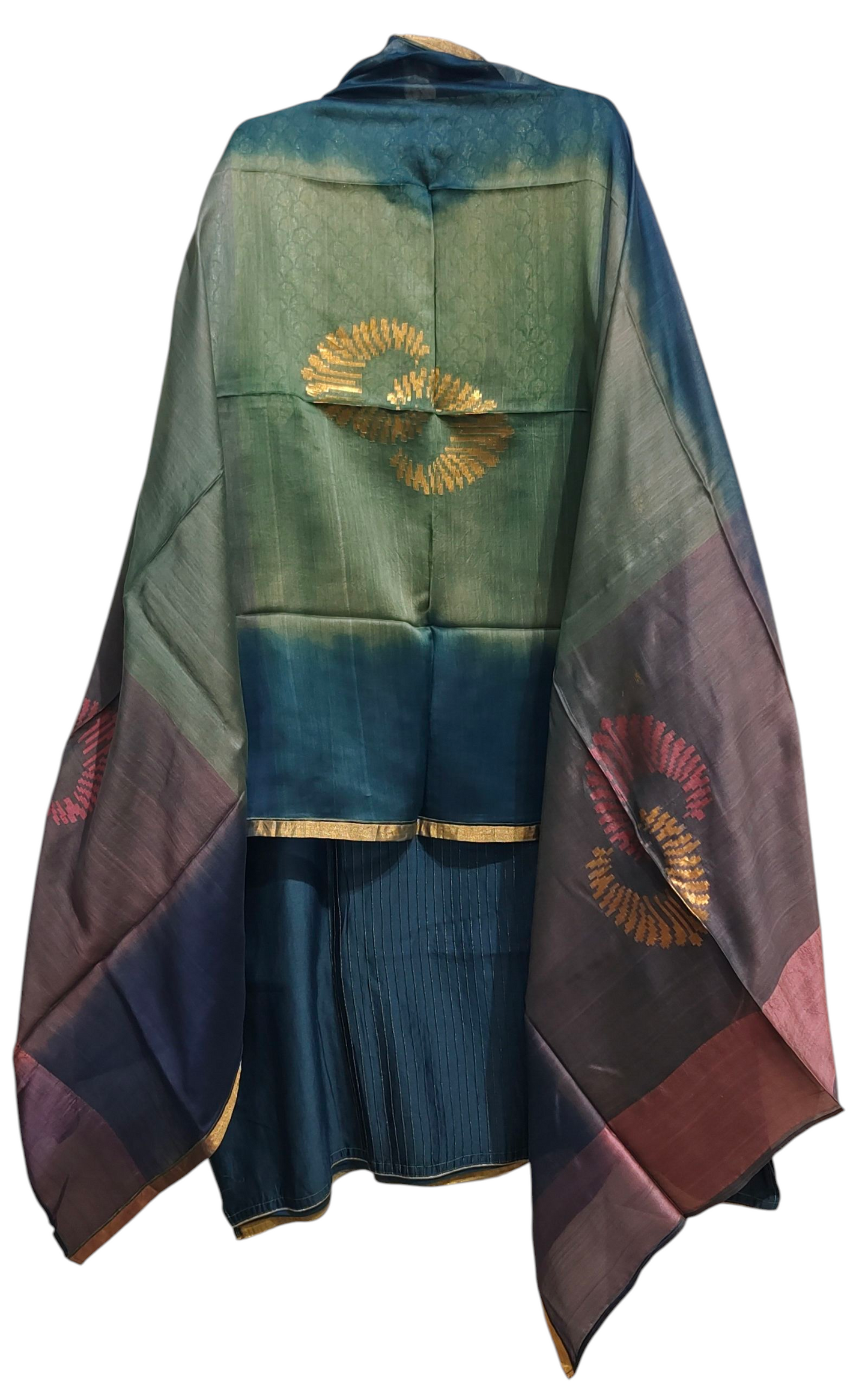 Semi Stitched Formal chanderi Suitset