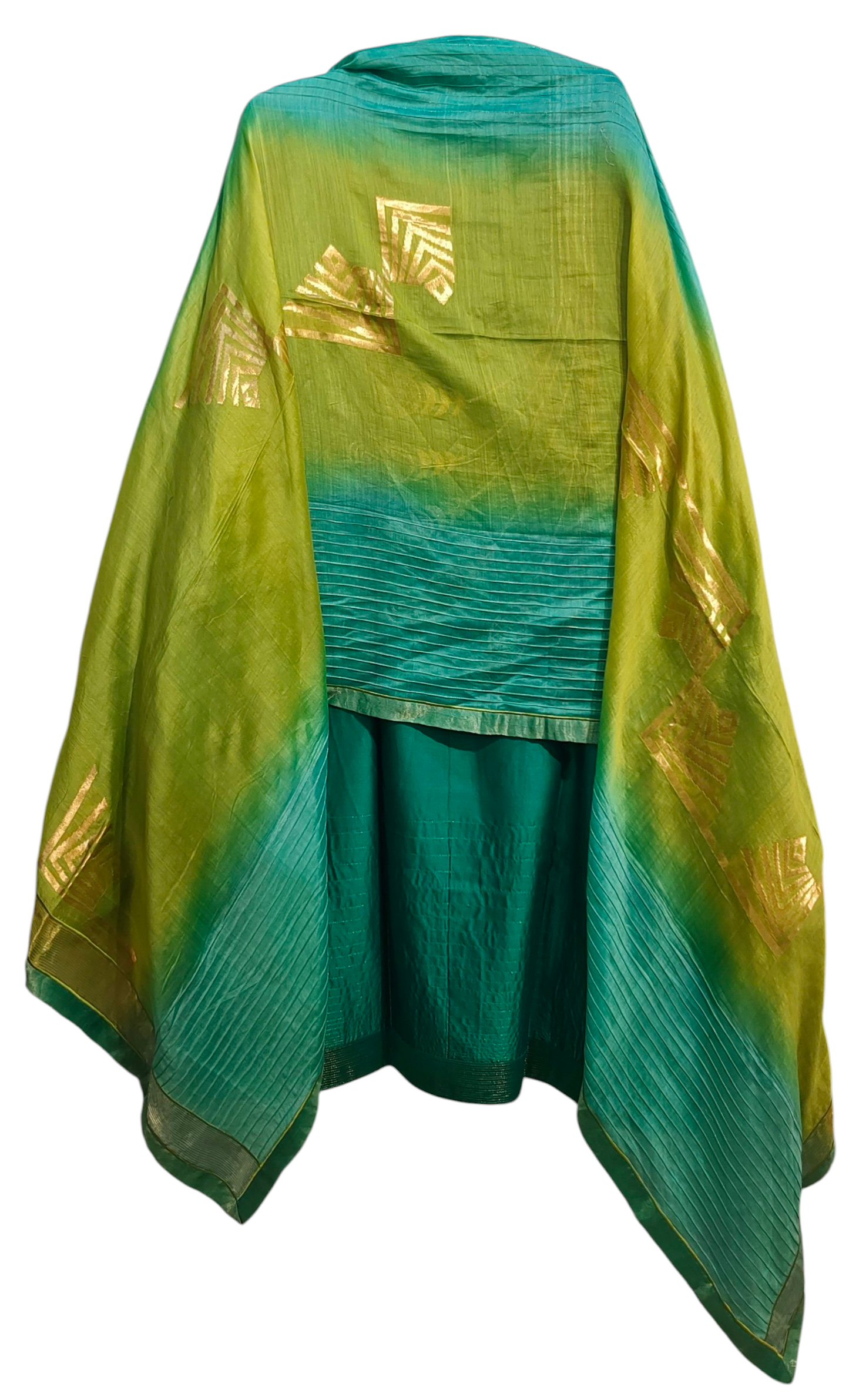 Semi Stitched Formal chanderi Suitset