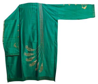 Semi Stitched Formal chanderi Suitset