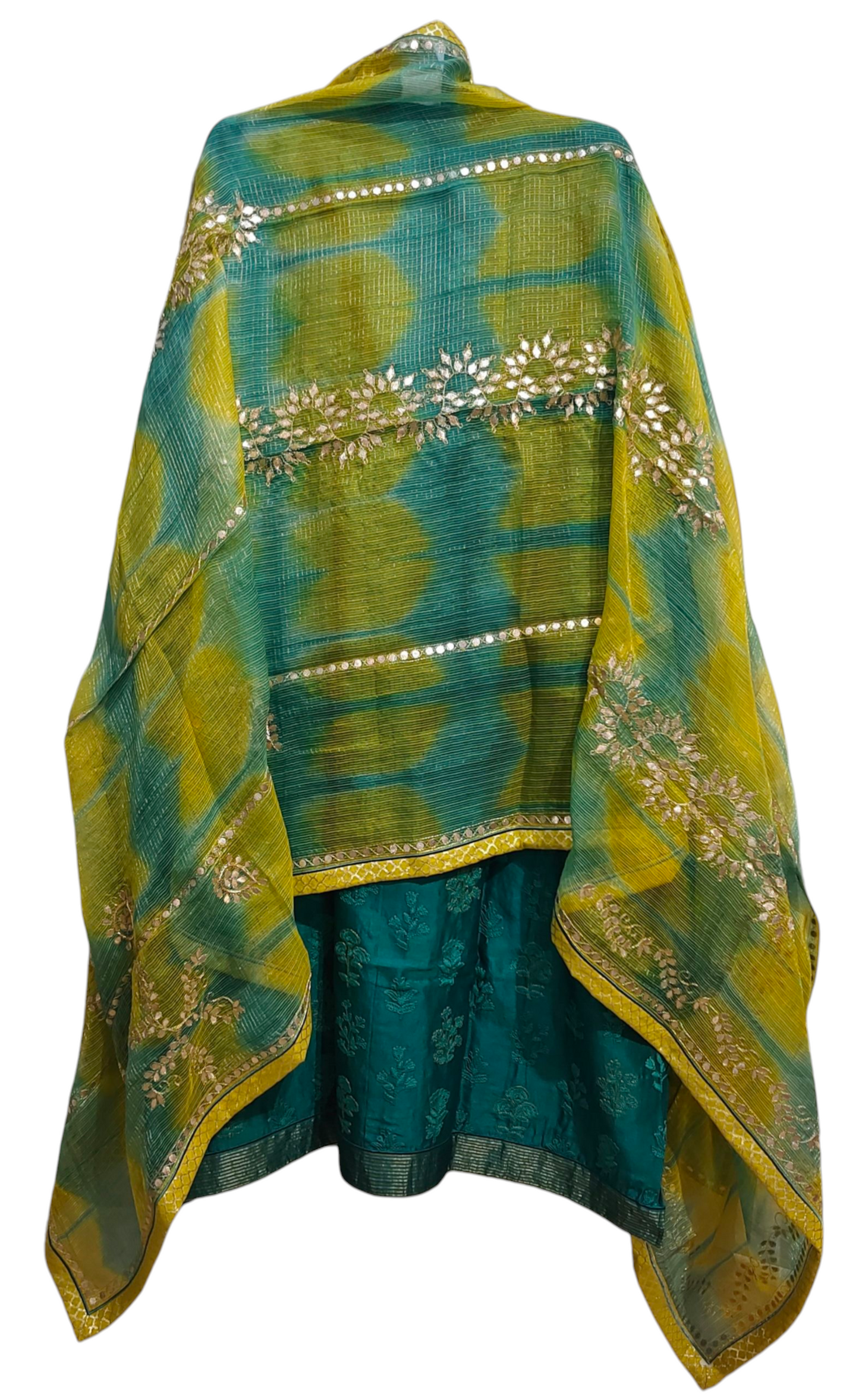 Semi Stitched Formal chanderi Suitset