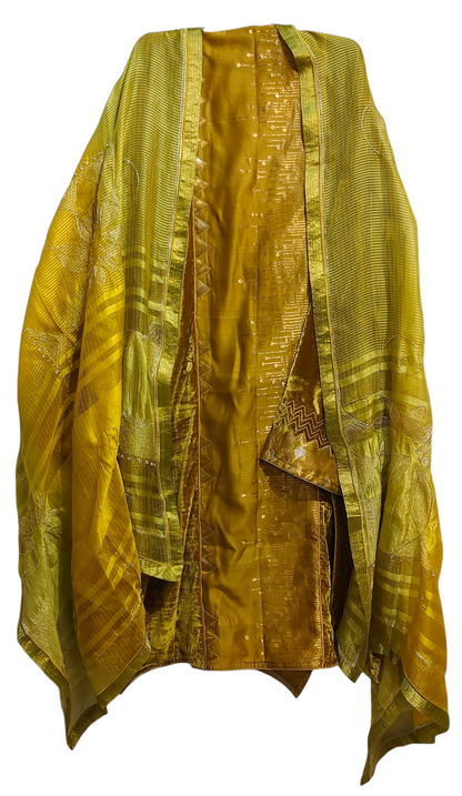 Semi Stitched Formal velvet Suitset