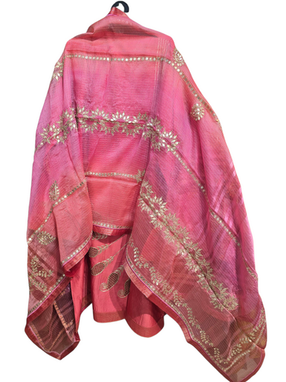 Semi Stitched Formal Chanderi Suitset