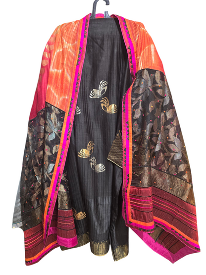 Semi Stitched Formal Chanderi Suitset