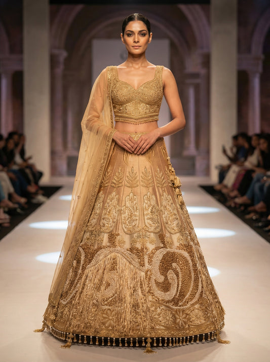 Formal embroidered Lehnga
