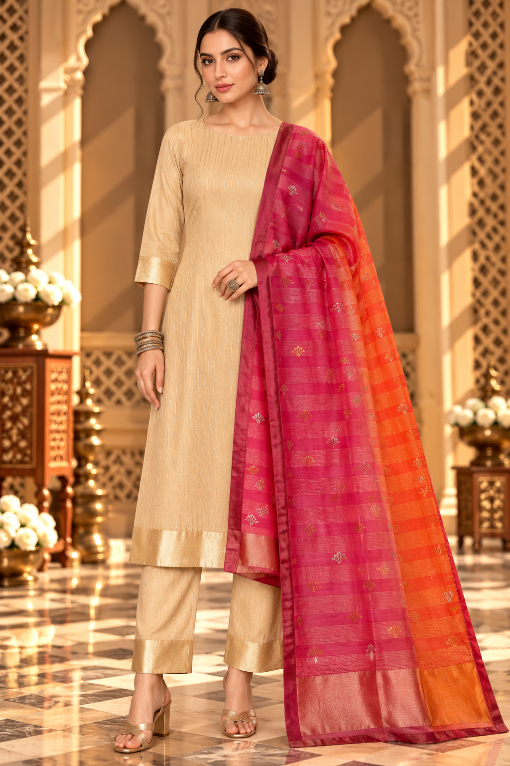 Formal Chanderi  Dupatta