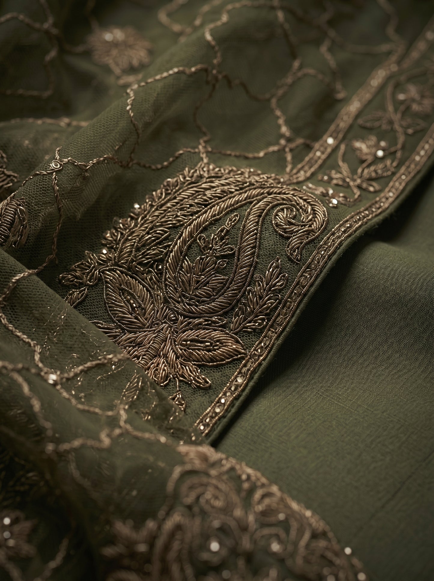 Formal Made to Order Embroidered Dupatta