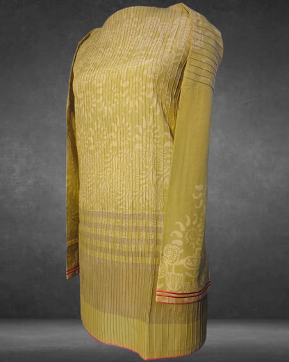 Semistitched Chanderi  Blockprinted Tunic VISHAL KAPUR STUDIO