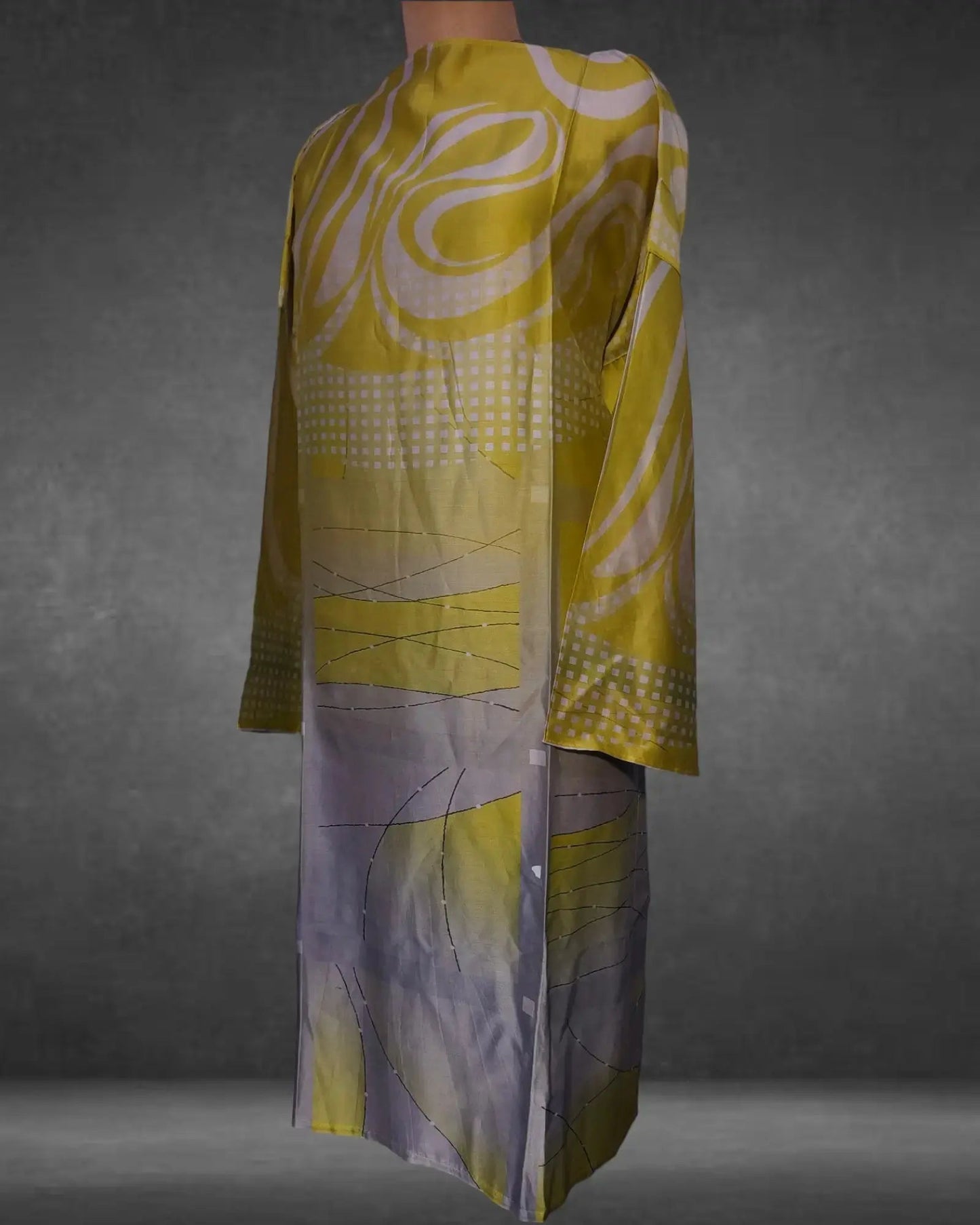 Semistitched Cotton Digital Printed Kurta VISHAL KAPUR STUDIO