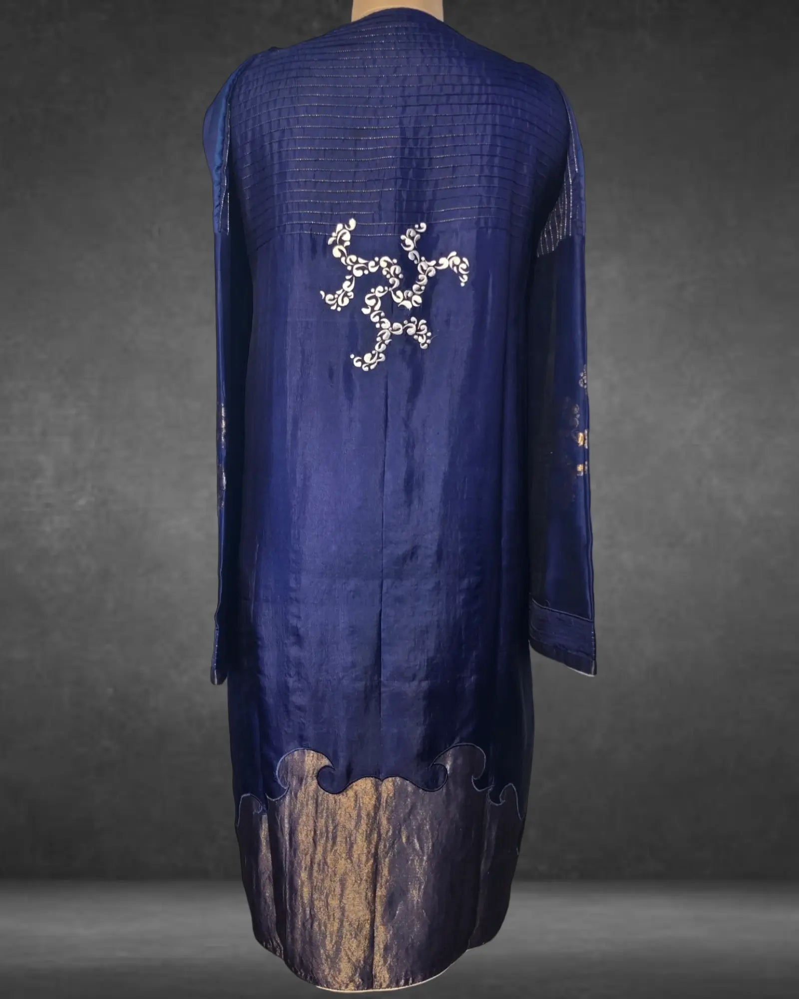 Semistitched Chanderi Zari Woven Kurta VISHAL KAPUR STUDIO