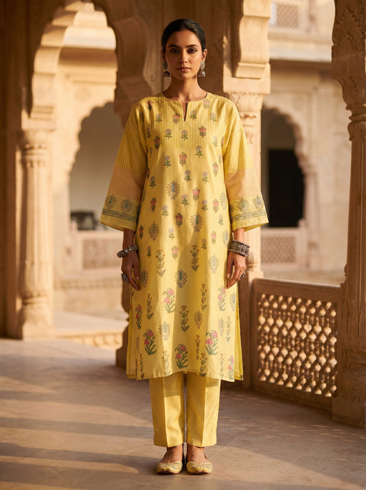 Semi Stitched Chanderi Casual kurta