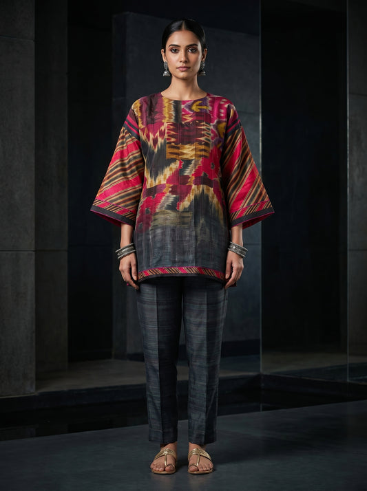 Semi Stitched linen kota Short Tunic