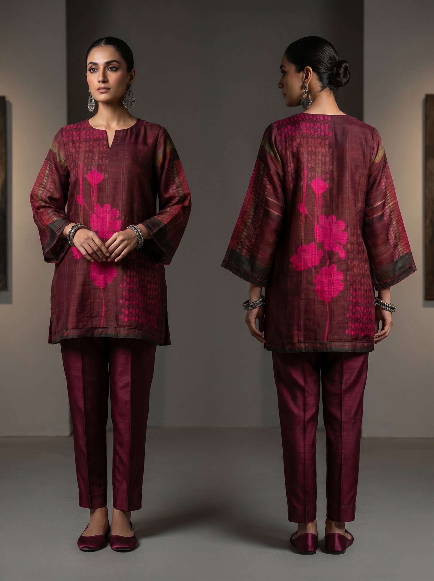 Semi Stitched linen kota Short Tunic