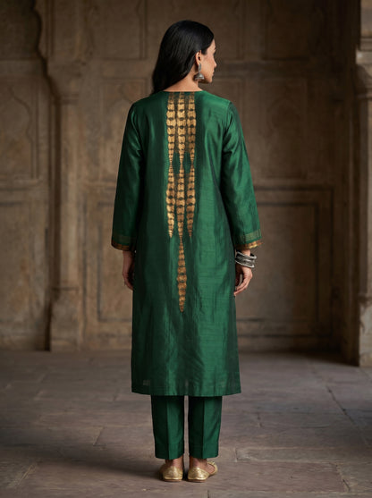 Semi Stitched Chanderi Casual kurta