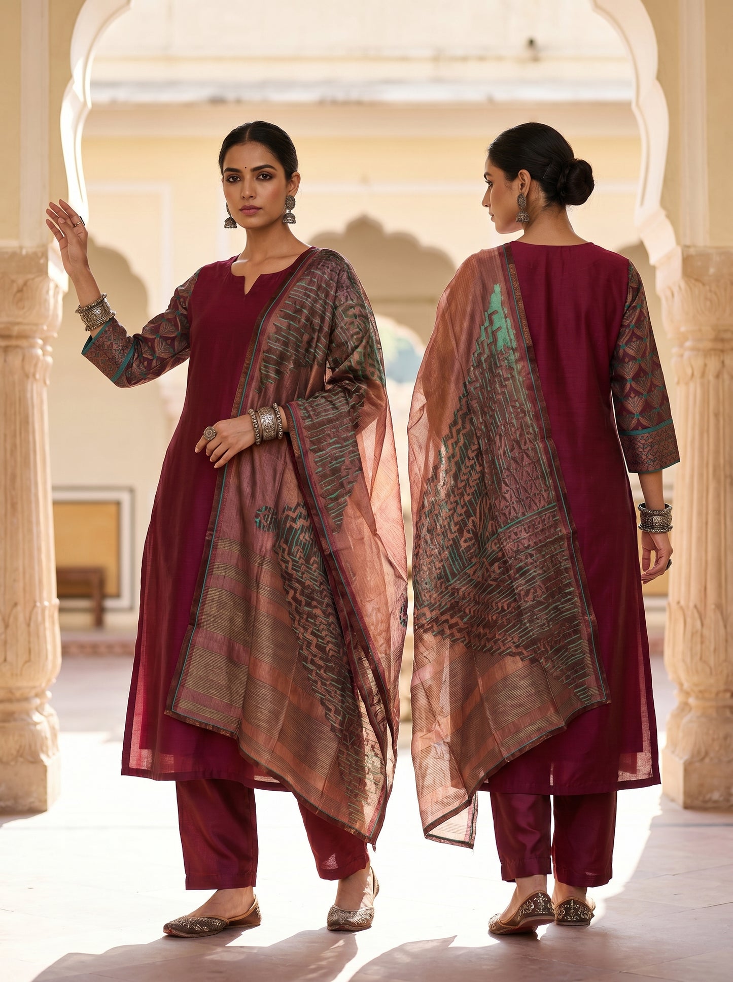 Formal Chanderi Stole Dupatta
