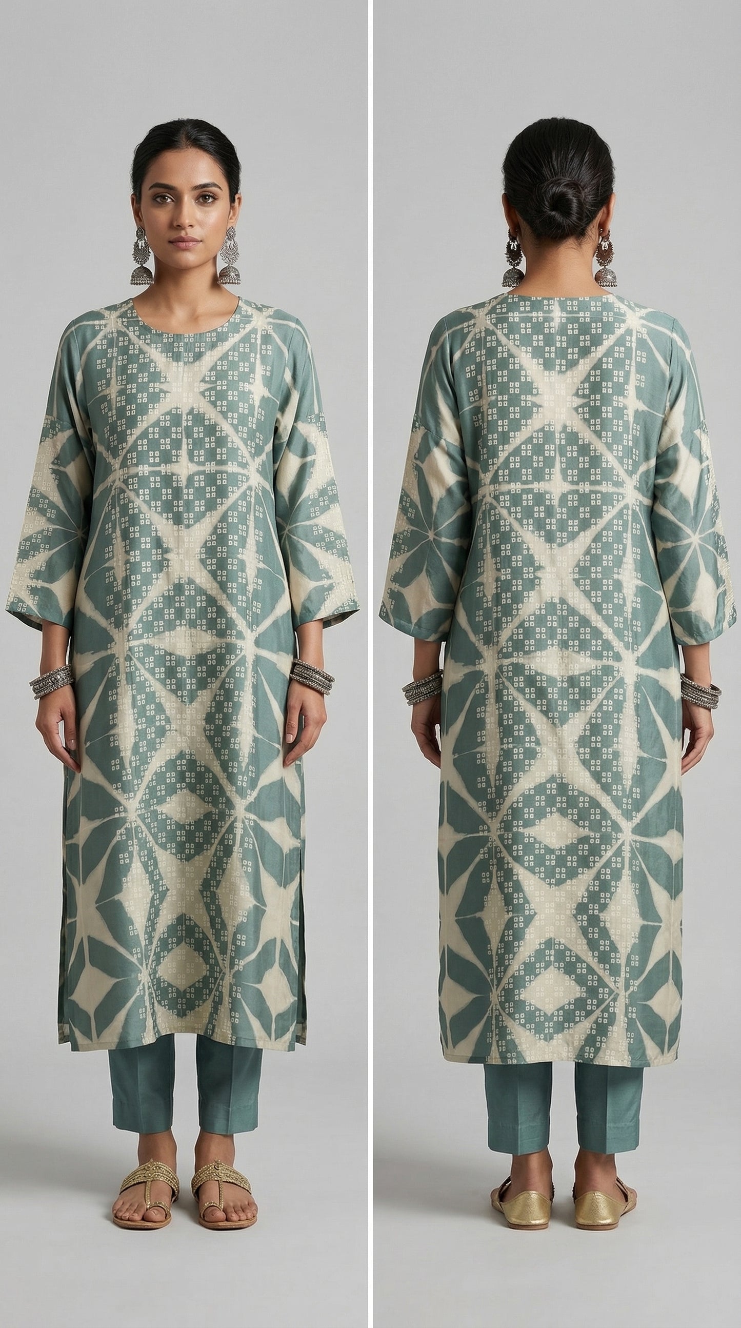Semi Stitched Cotton lawn kurta