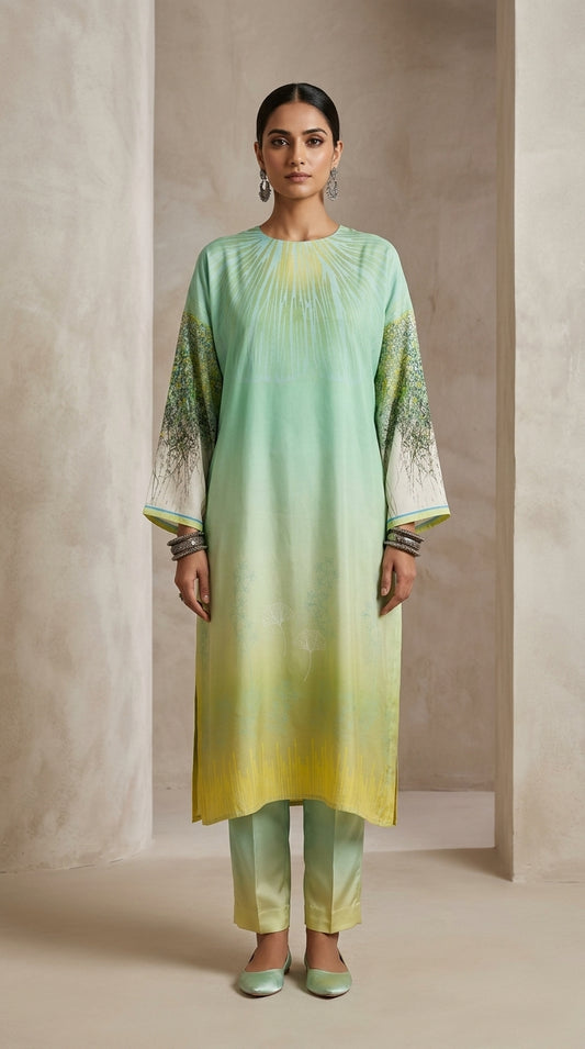 Semi Stitched cotton modal Kurta