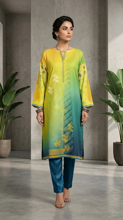 Semi Stitched Chanderi Kurta