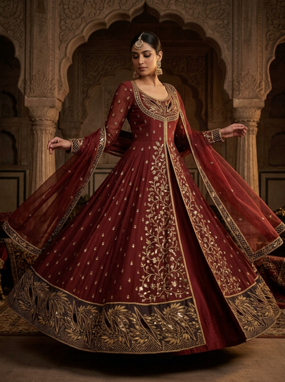 Embroidered Formal Anarkali Set