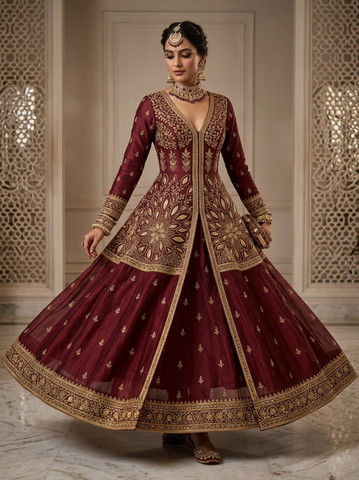 Embroidery Formal Anarkali Set
