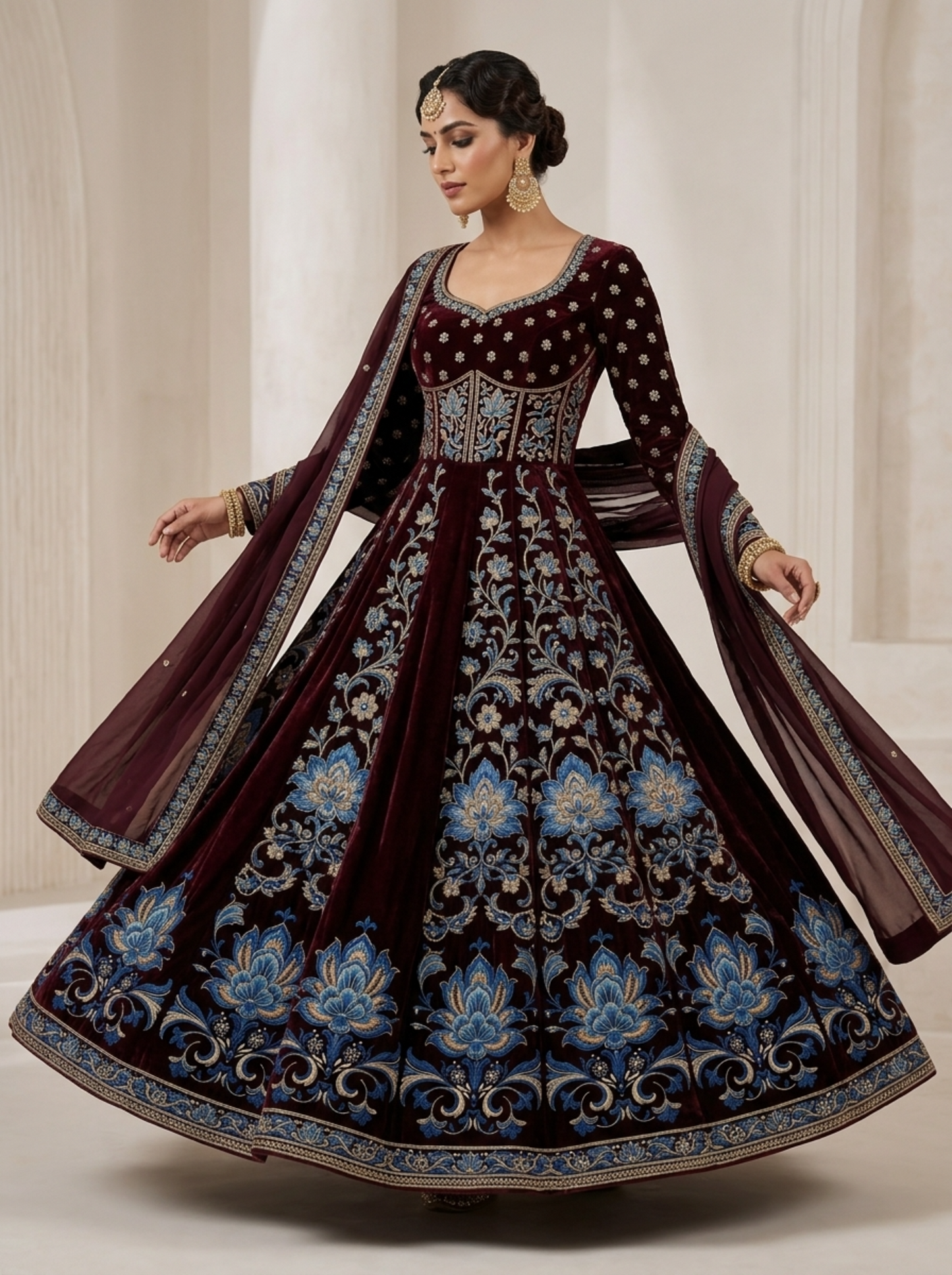 Embroidery Formal Anarkali Set